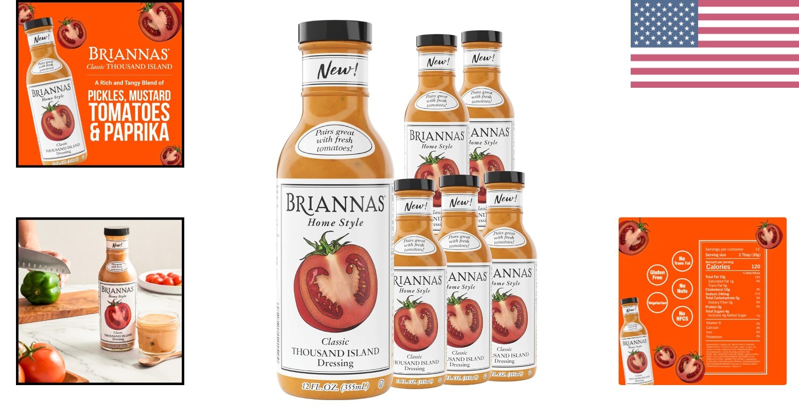 Home Style Thousand Island Dressing 6-Pack – Gluten-Free & Kosher 12 oz Bottles