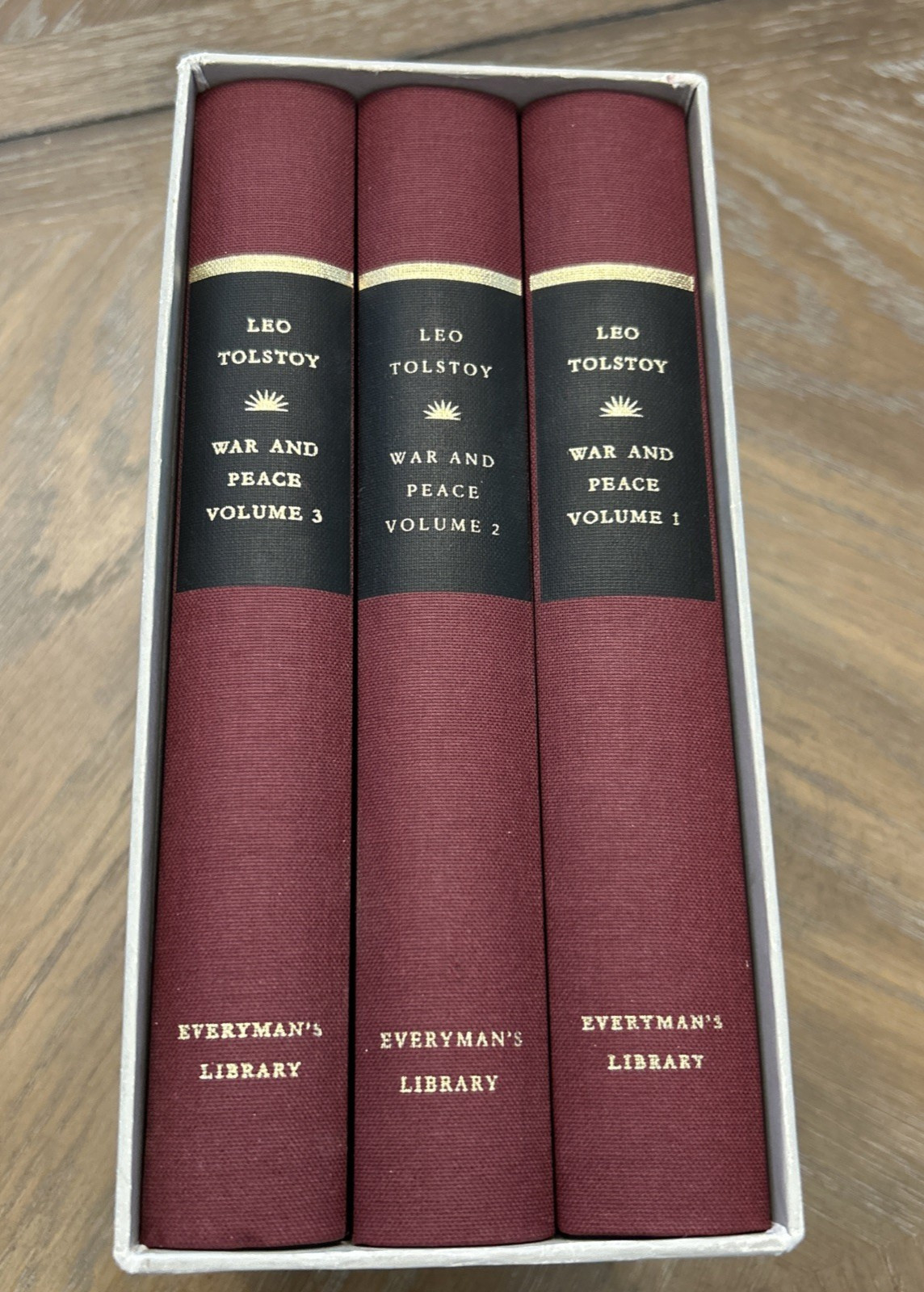 War And Peace 3 Volume Box Set Everyman&rsquo;s Library Leo Tolstoy HC Germany 1992