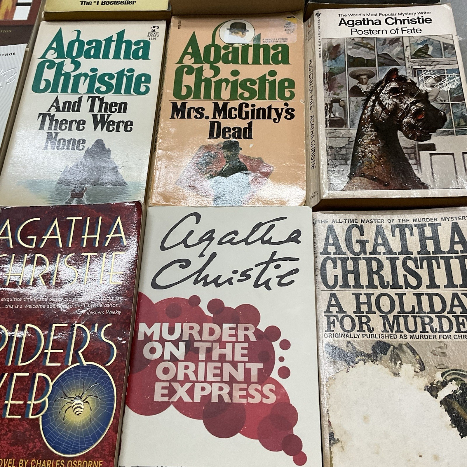 Agatha Christie PB Book Lot of 13: Then There Were None, Murder of Roger Ackroyd