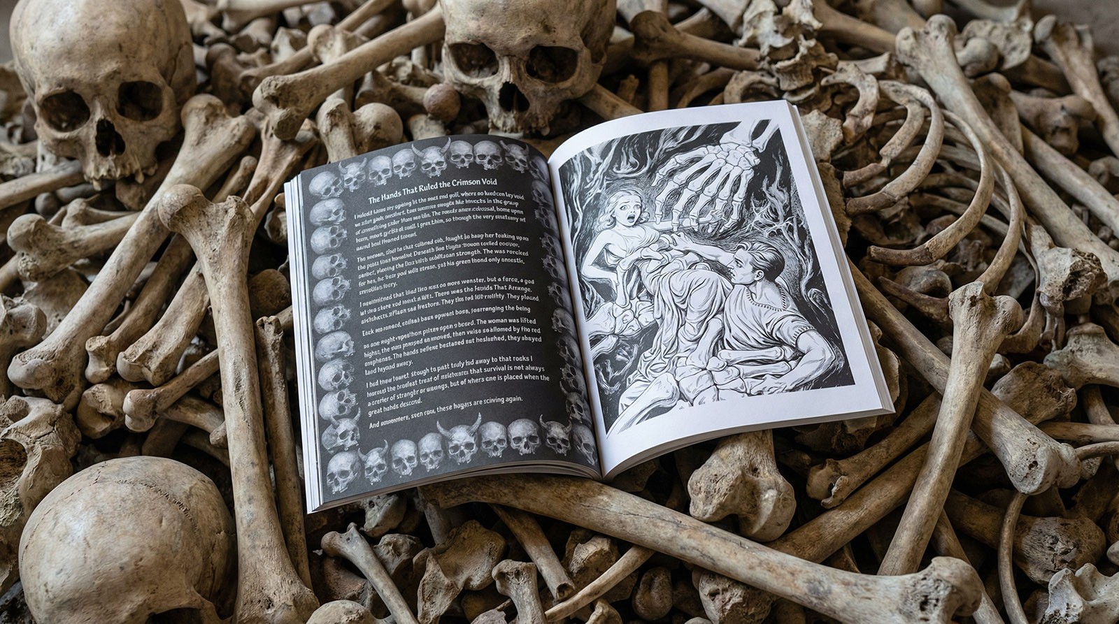 Skulls & Skeletons Adult Coloring Book
