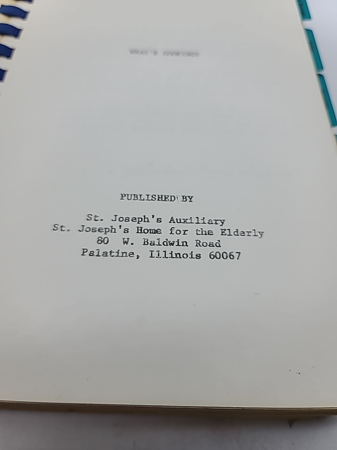 1974 ST. JOSEPH&rsquo;S AUXILIARY COOKBOOK PALATINE ILLINOIS 448 Pages