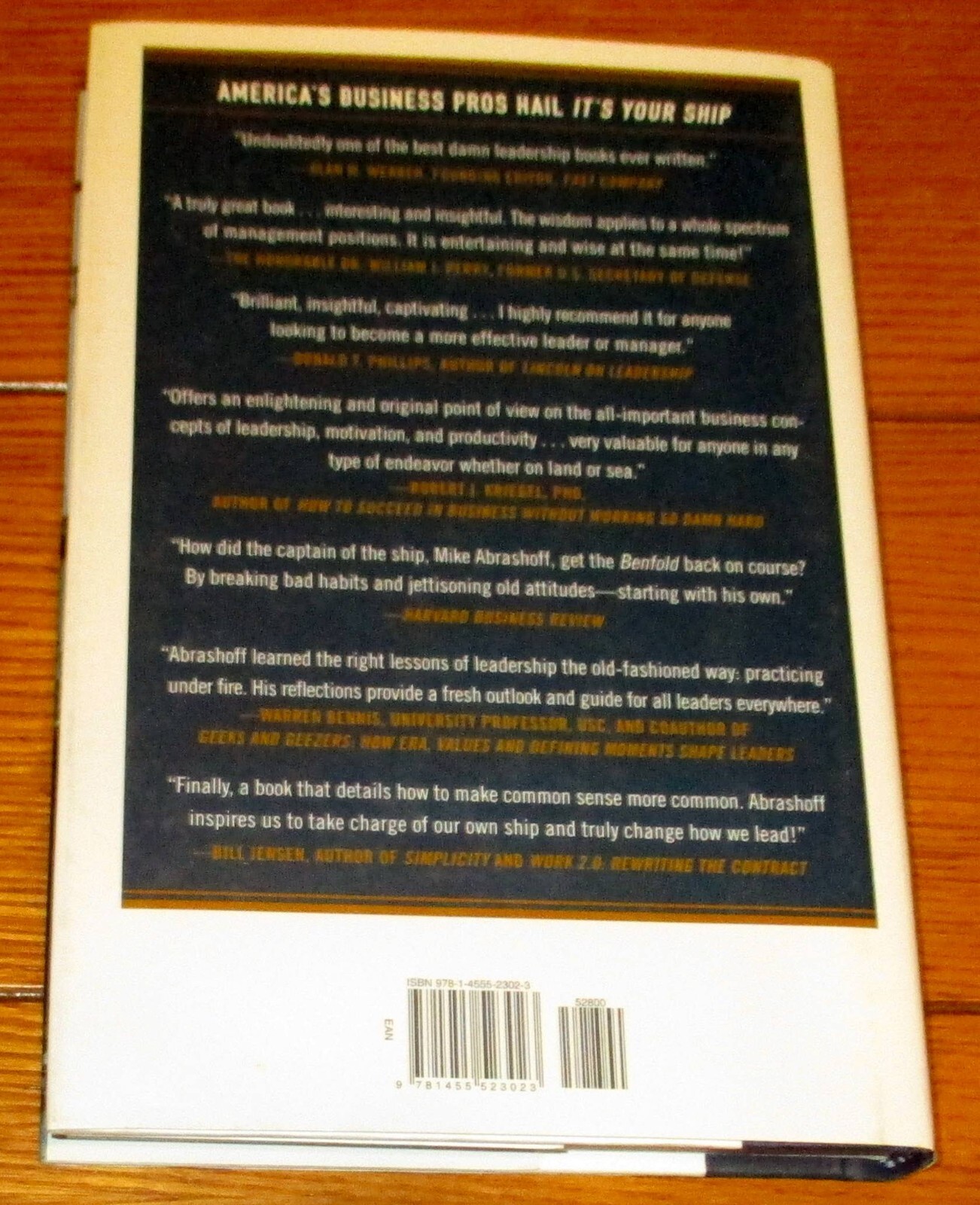 2012 It&rsquo;s Your Ship by Captain D. Michael Abrashoff SIGNED H/C D/J 228 Pages