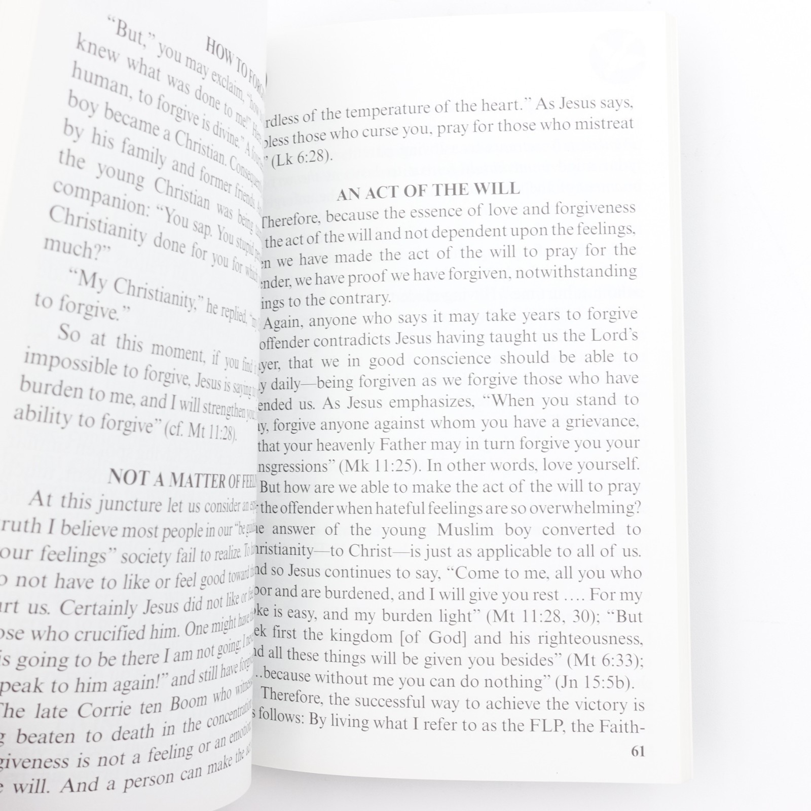 Joy Jesus Our Yearning Charles Van Winkle 1991 PB 124 pages VGUC + 2 Faith Cards