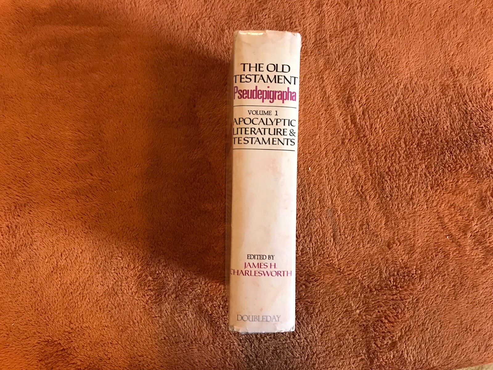 James H. Charlesworth Old Testament Pseudepigrapha vol 1 HB &rsquo;83 apocalyptic lit!