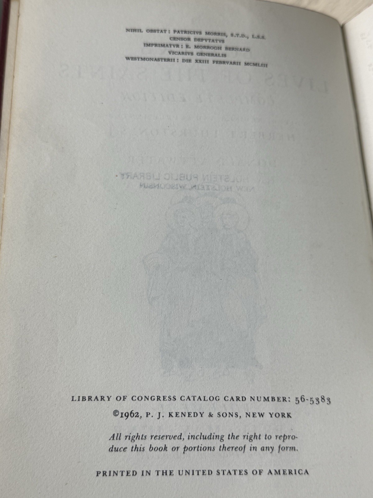 Butler&rsquo;s Lives of the Saints – Complete 4 Volume Set by Herbert Thurston
