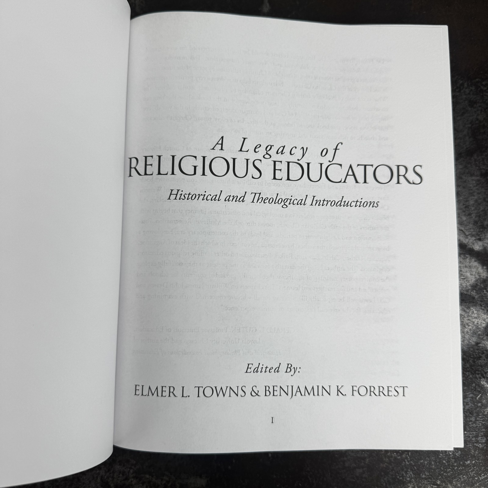 A LEGACY OF RELIGIOUS EDUCATORS Elmer L Towns – Theology – Hardcover
