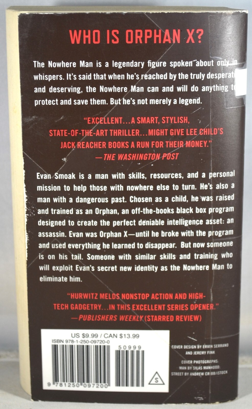 Orphan X Ser.: Orphan X : A Novel by Gregg Hurwitz 2016, Tall Paperback