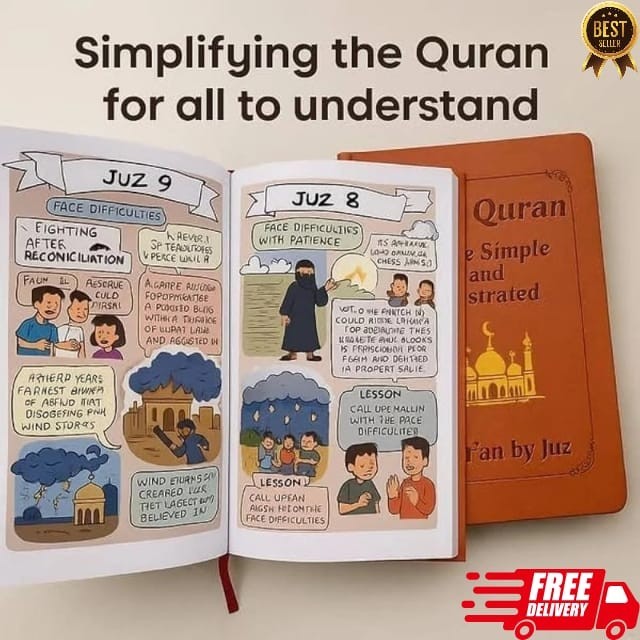 The Quran – Holy Quran Made Simple and Illustrated Tafsir, Easy Explanation USA