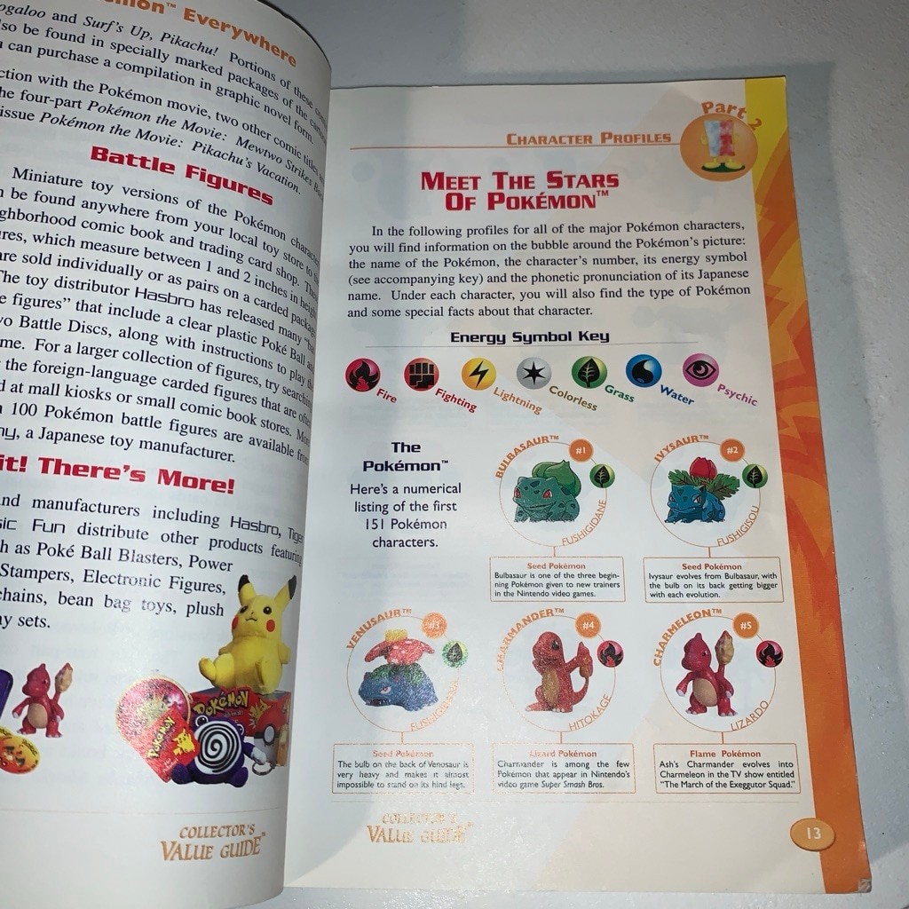 Unbranded Pokemon Collector&rsquo;s Value Guide One Size Yellow Purple