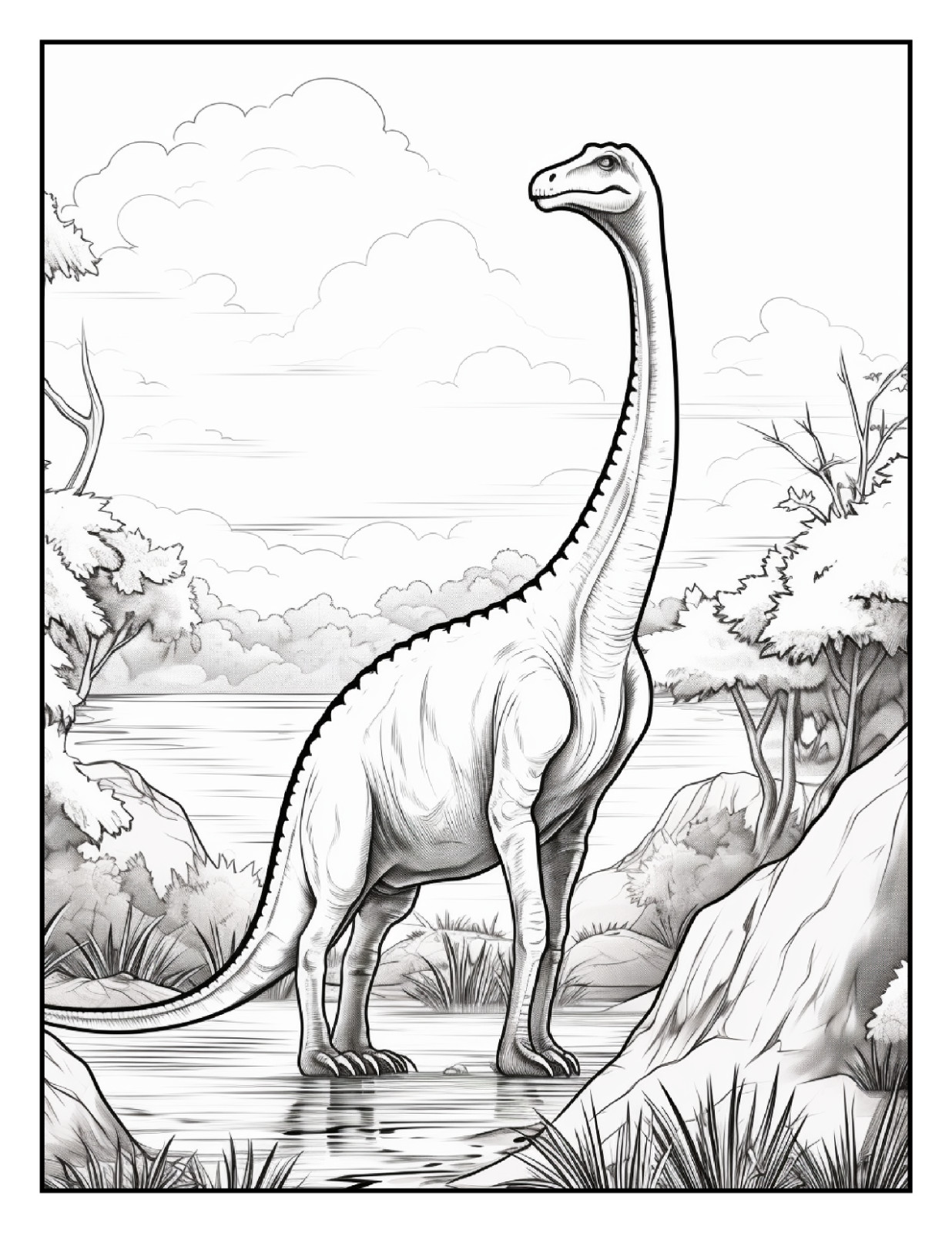 « Cute Dinosaur Coloring Book – Perfect Gift for Kids Who Love Dinosaurs »