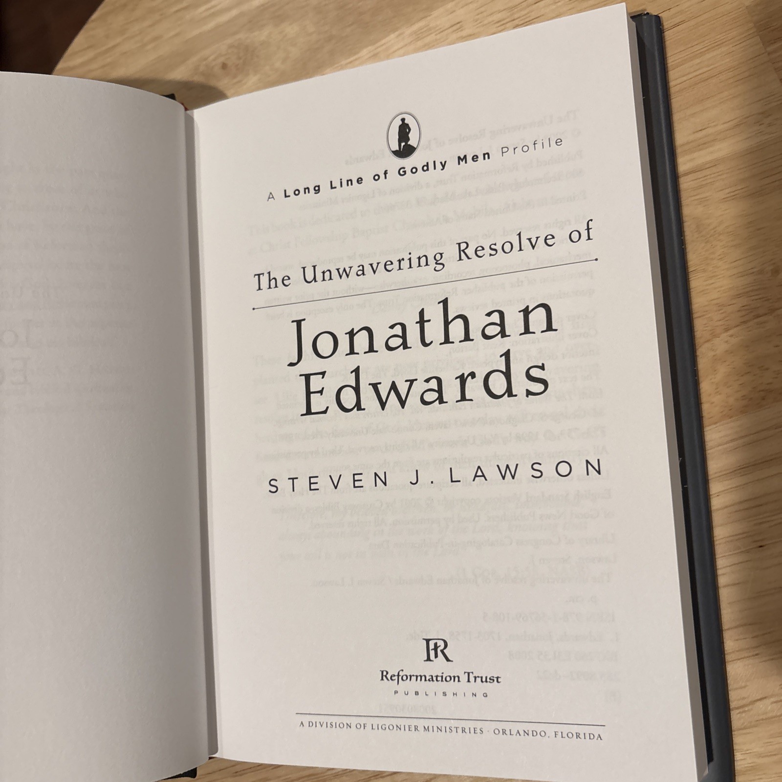 The Unwavering Resolve Of Jonathan Edwards By Steven J. Lawson HBDJ