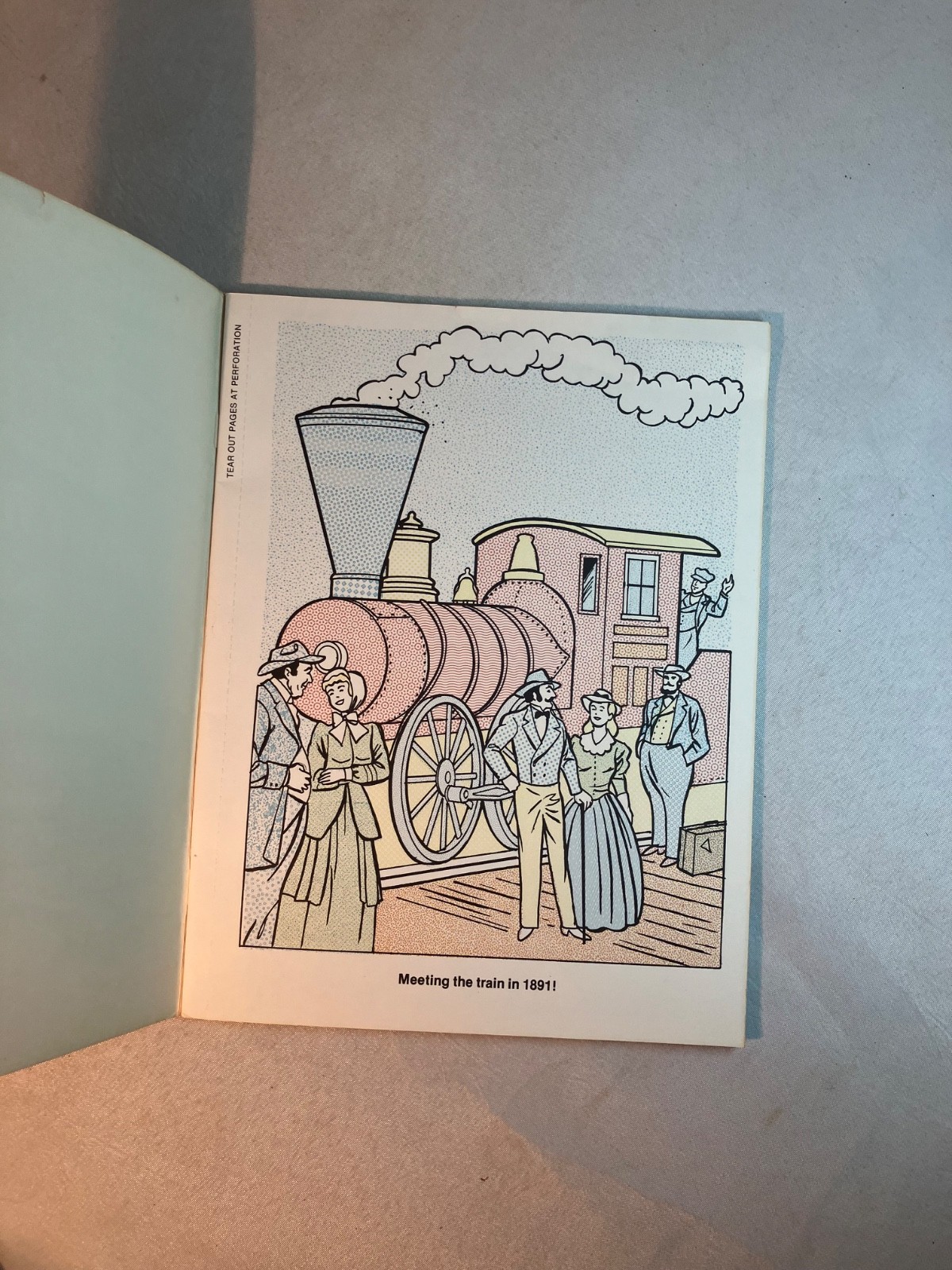 1983 Revell Paint With Water Coloring Book Super Trains Unused