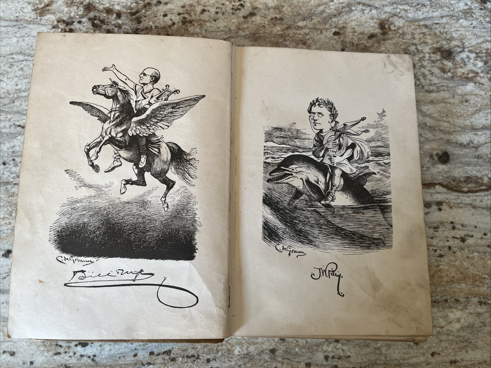 Antique Book Nye & Riley&rsquo;s Railway Guide 1888 – Edgar Nye & James Whitcomb Riley