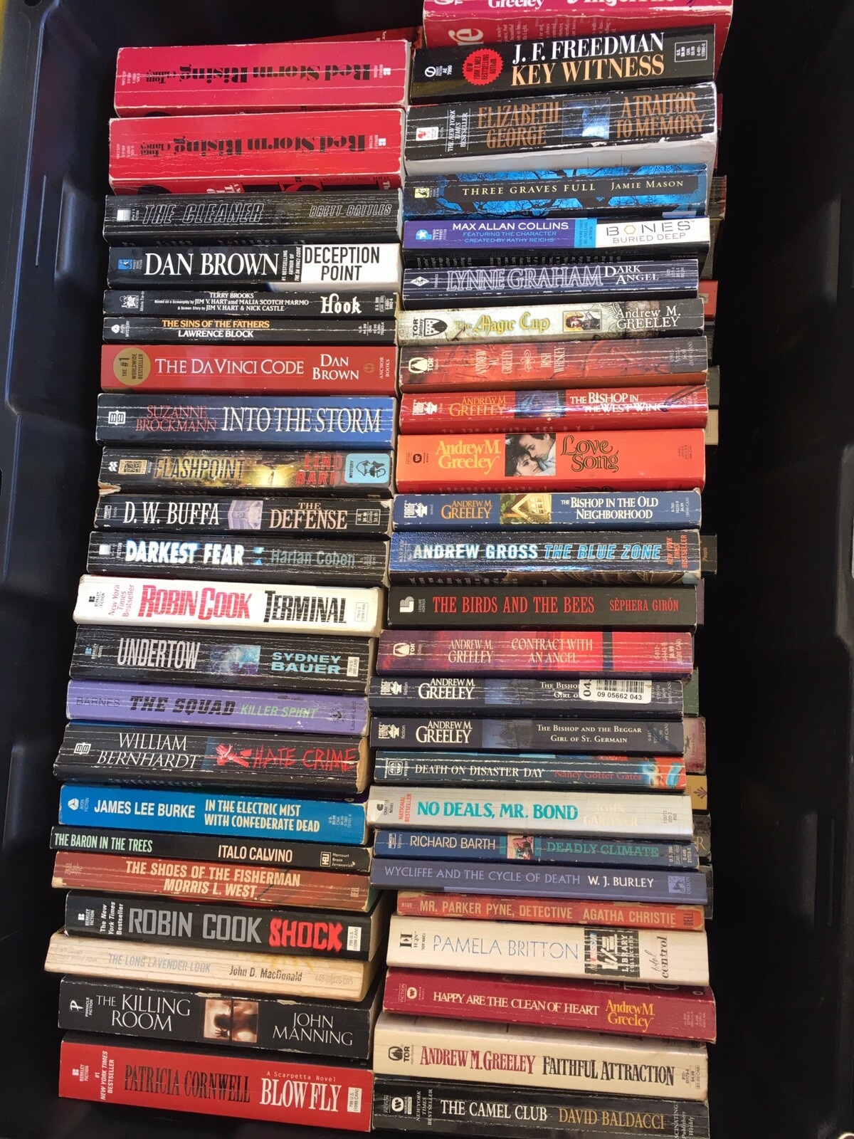 Lot Of 20 Suspense Crime Mystery Thriller Fiction Paperback Books Random Mix Lot