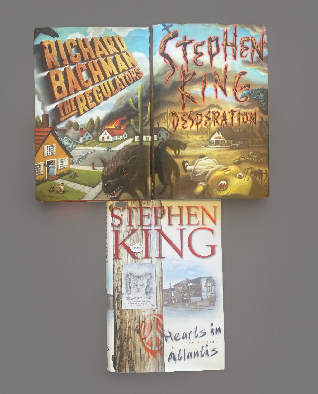 Stephen King Richard Bachman 1st Ed Desperation Regulators Hearts in Atlantis
