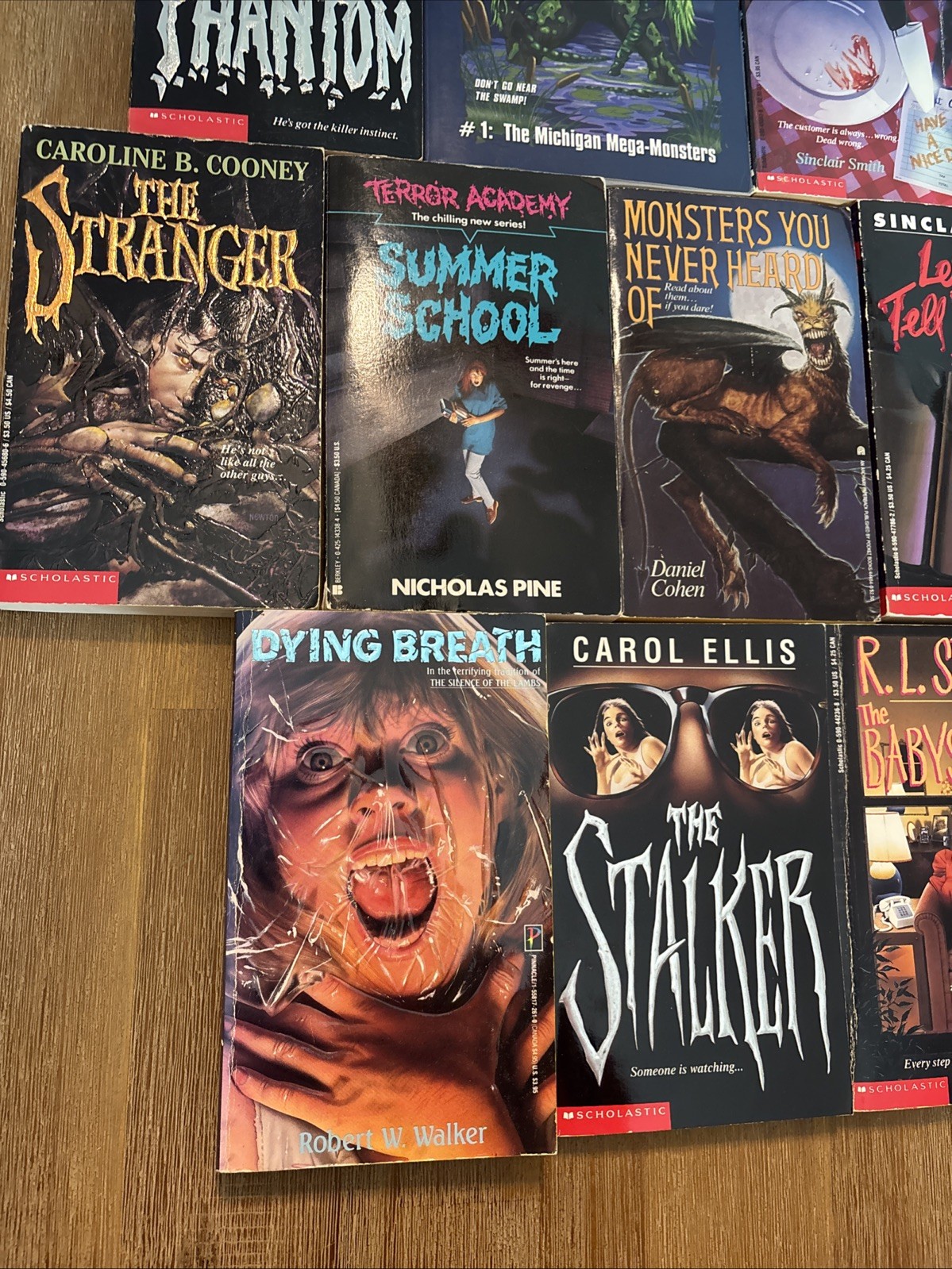 1990s Teen YA Pulp Horror Vintage Lot Of 20 R.L. Stine Steiner Ellis Pine Books