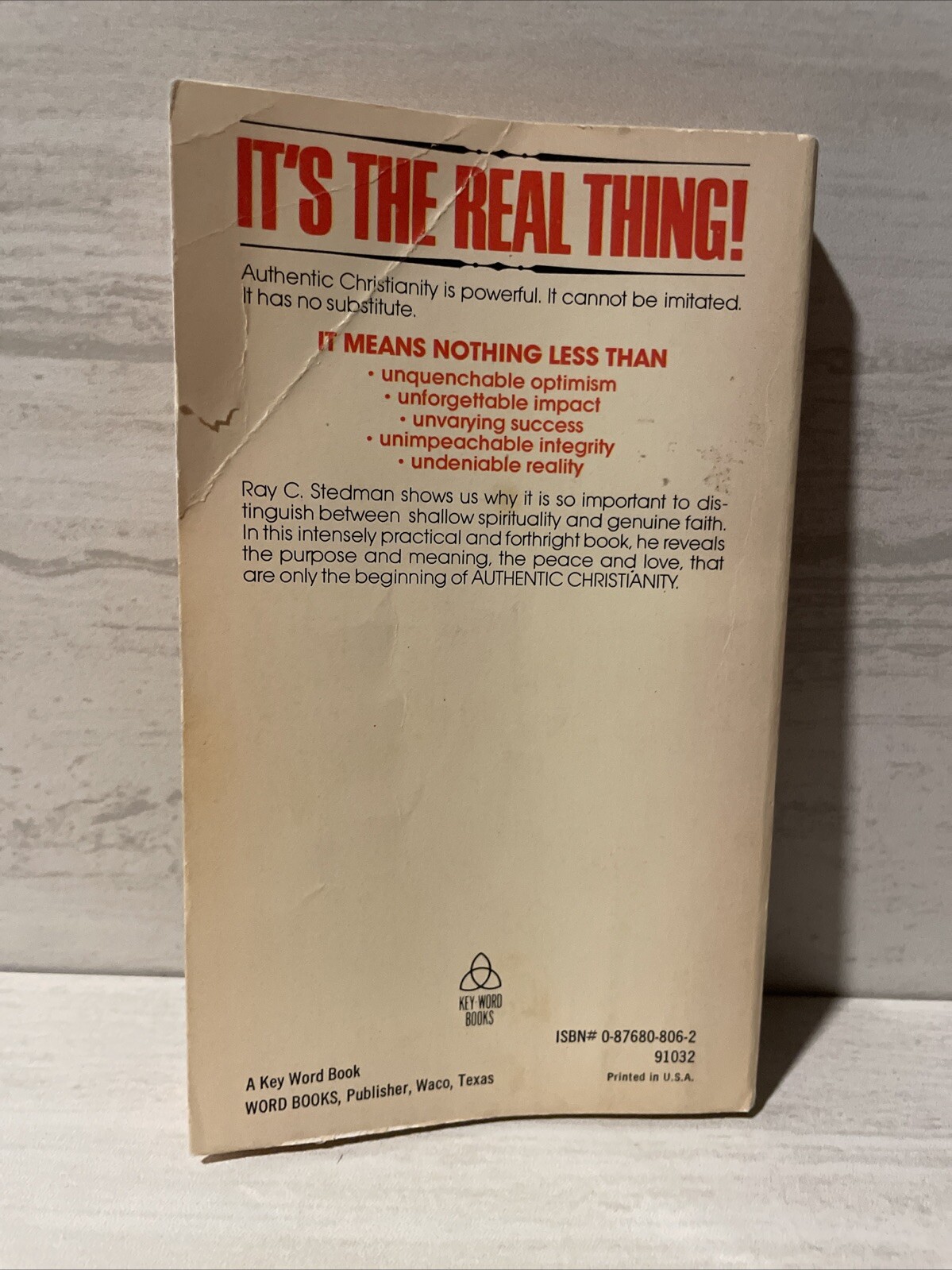 Authentic Christianity by Ray C. Stedman (1977, Mass Market Paperback)