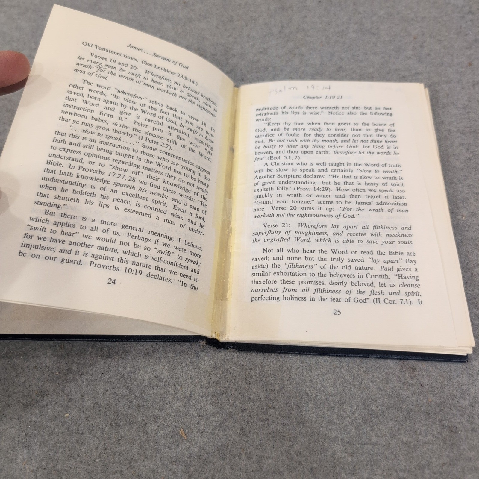 James… Servant of God Dr Oliver B Greene 1985 First Printing Hardcover Book