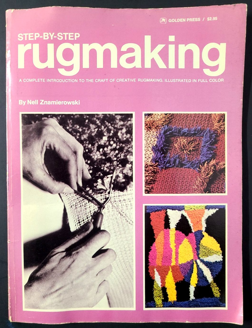 Vtg Step-By-Step Rugmaking How to Latch Hook Wool Braid Rag Loom Punch Needle