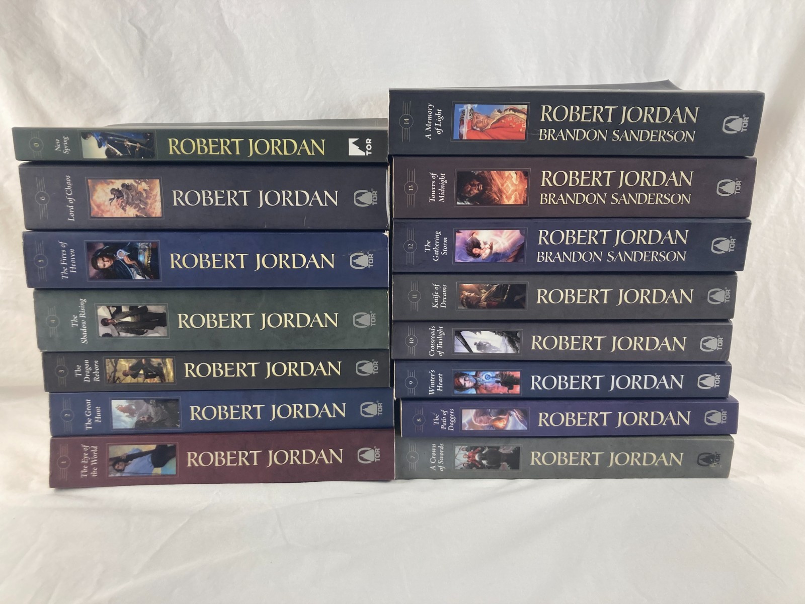Wheel of Time Robert Jordan Complete Series (1-14 + Pre) Uniform Tor Paperbacks