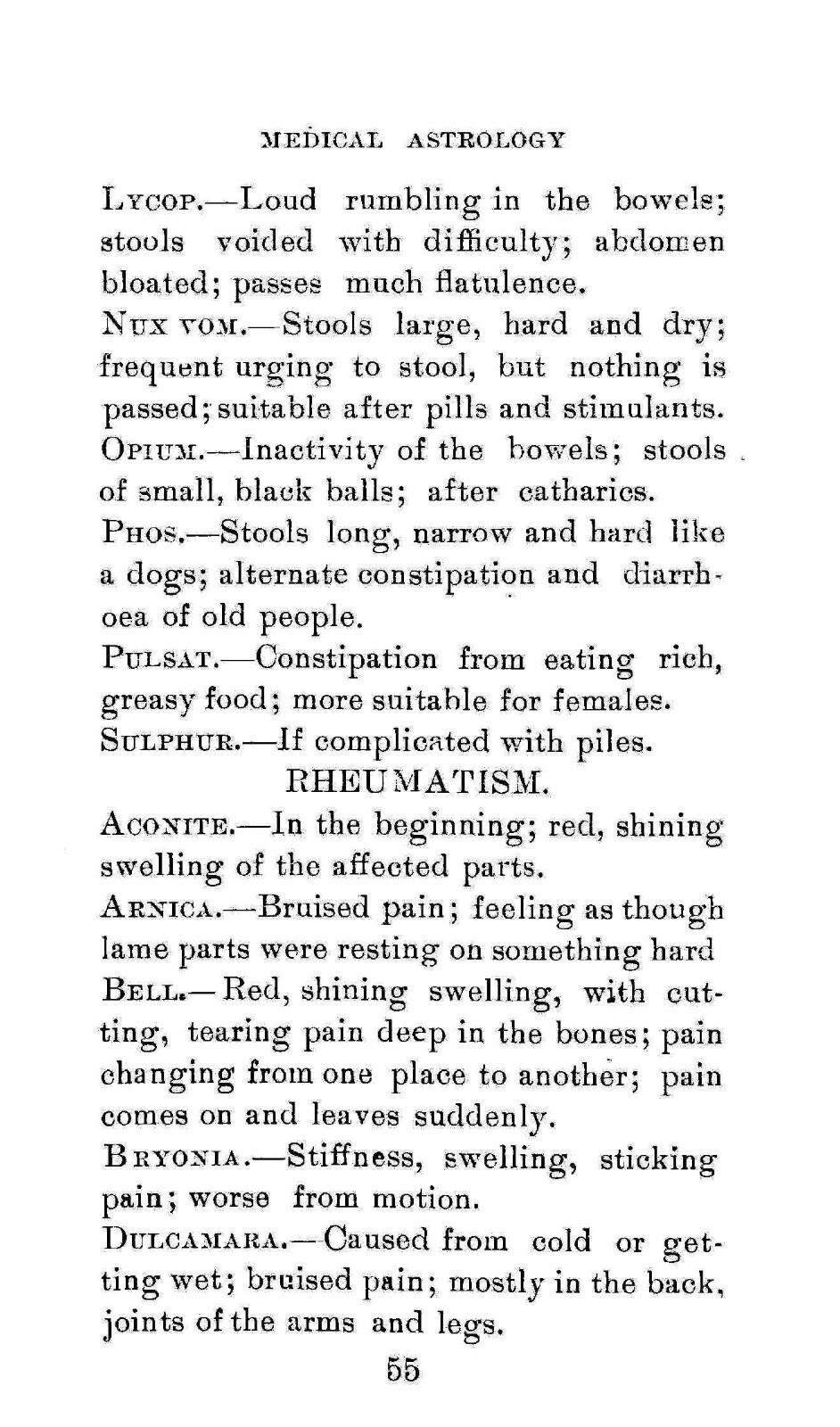 Medical Astrology « 1899 » 71 Pages