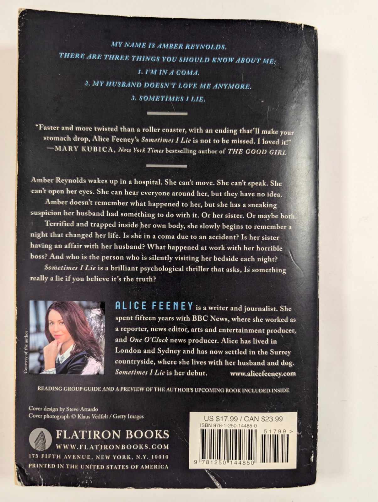 Sometimes I Lie: A Novel – Paperback By Feeney, Alice
