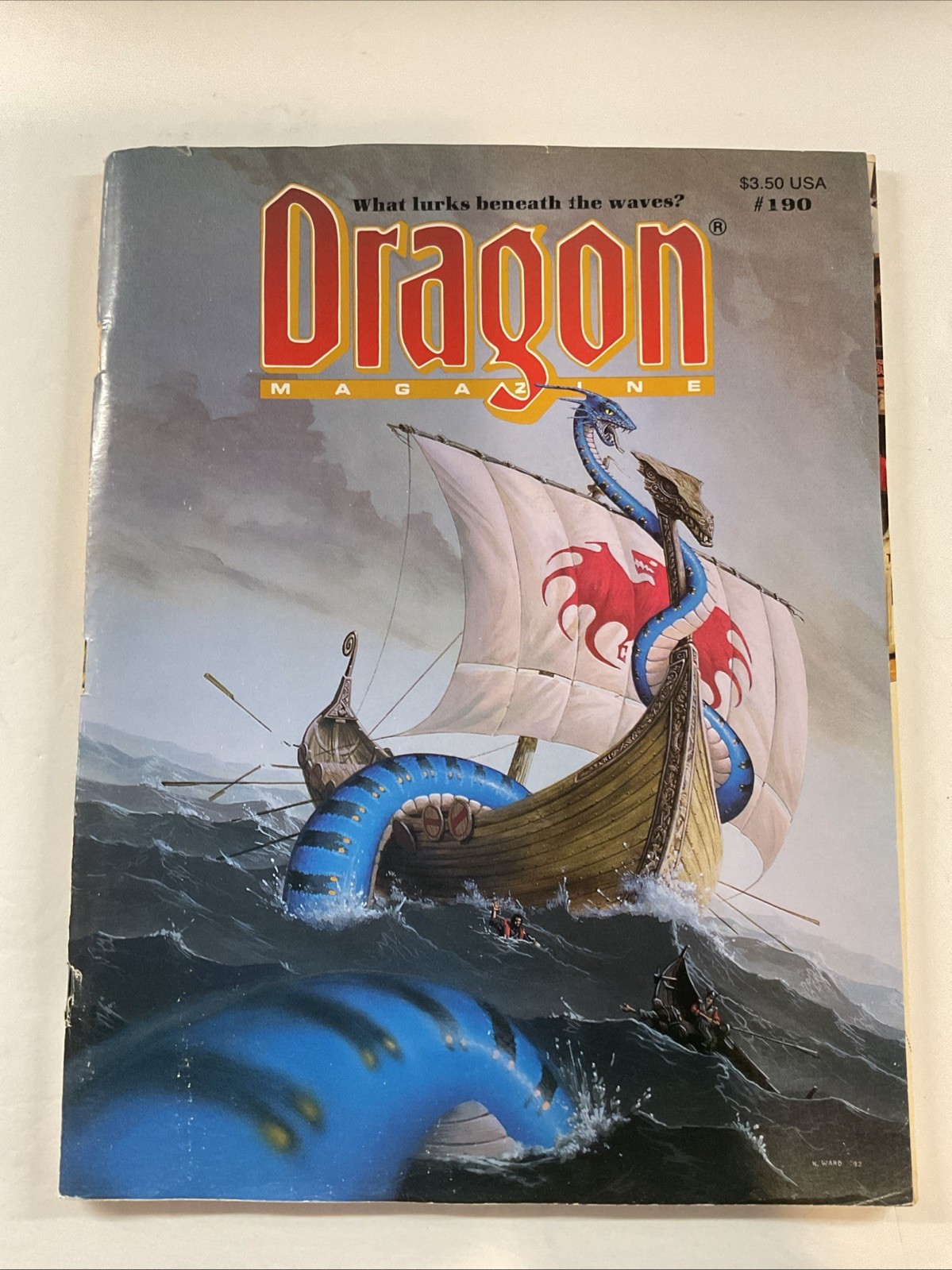 TSR Dragon Magazine #190 « Monsters of the Deep, In Poseidon&rsquo;s Lair »