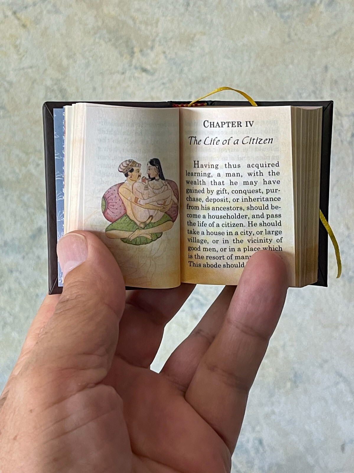 new 2022 miniature book 2.5&Prime; The Kama Sutra illustrated color 439 pg Hardcover