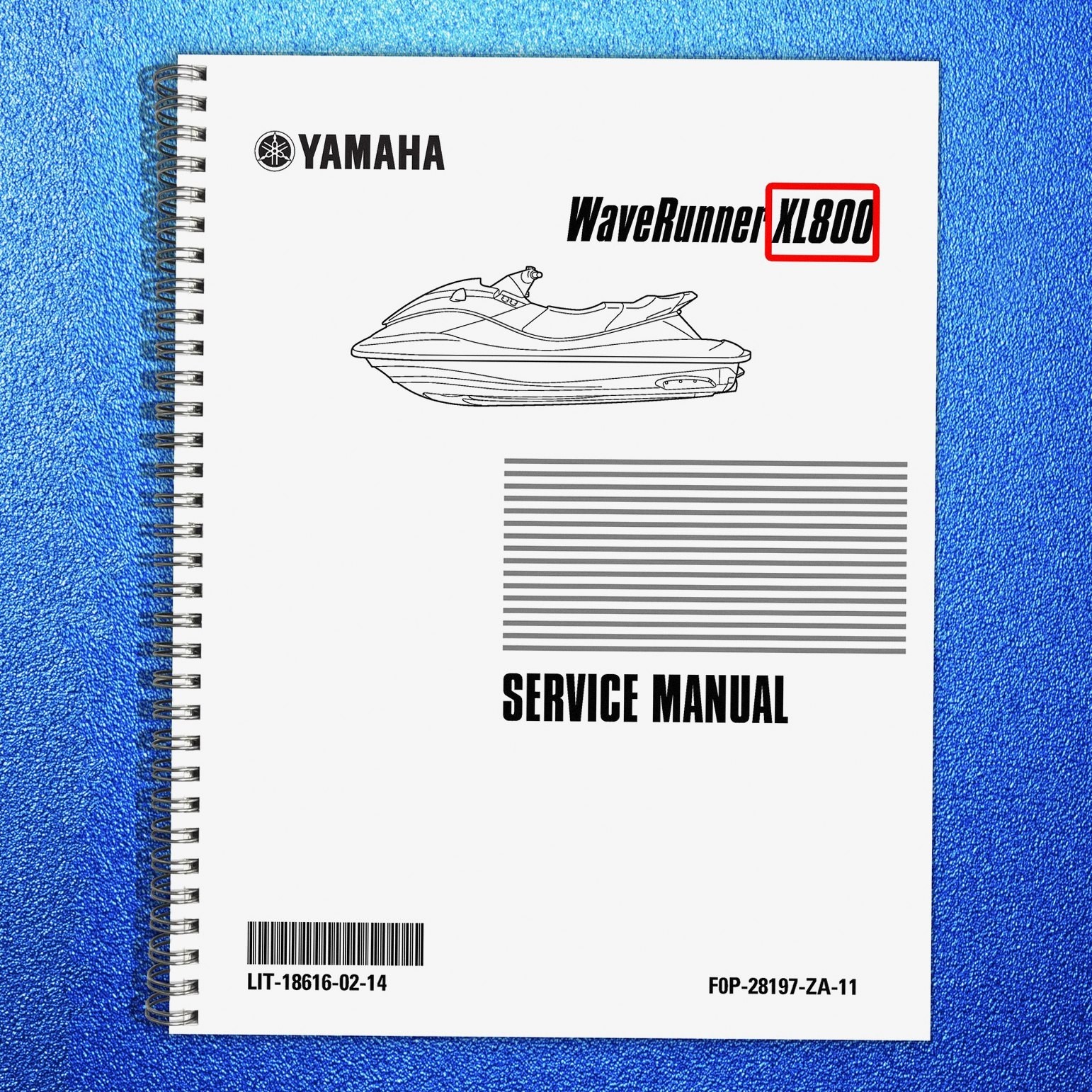 YAMAHA WaveRunner XL800 Service Manual – FIXED – FRONT & BACK – XL FOLDOUT PAGES