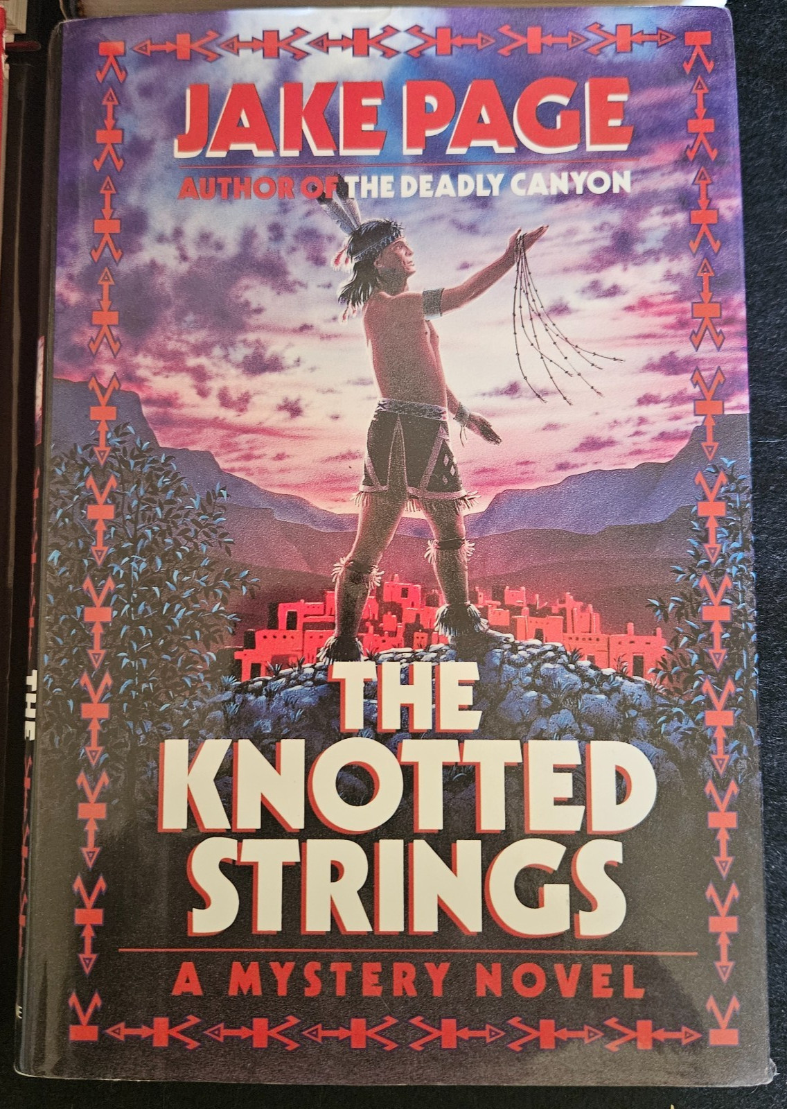4 HC Jake Page Novels. 1 Knotted Strings is Autographed 1st Printing. All VG!