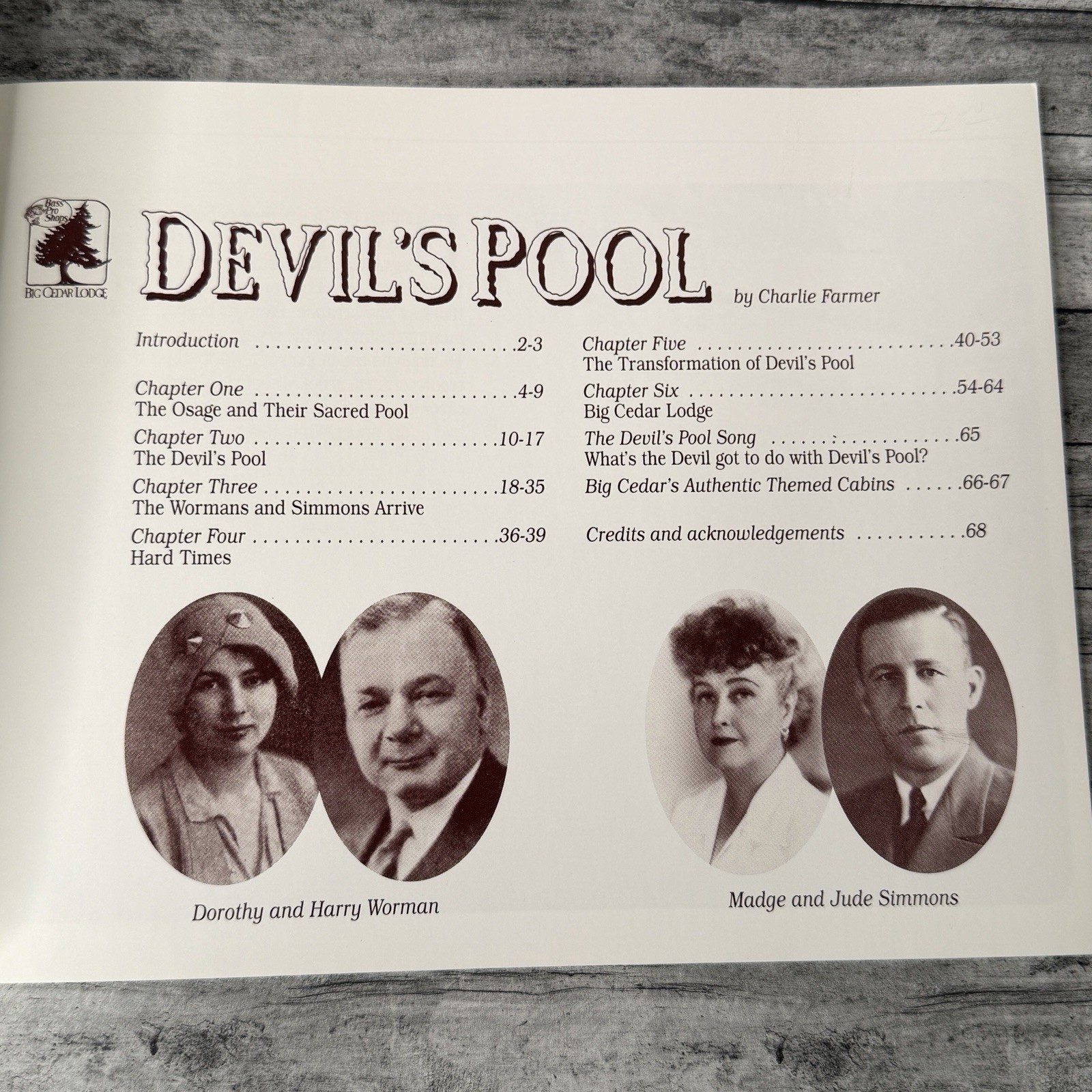 Devil&rsquo;s Pool A History of Big Cedar Lodge Ozarks Ridgedale Missouri 1995
