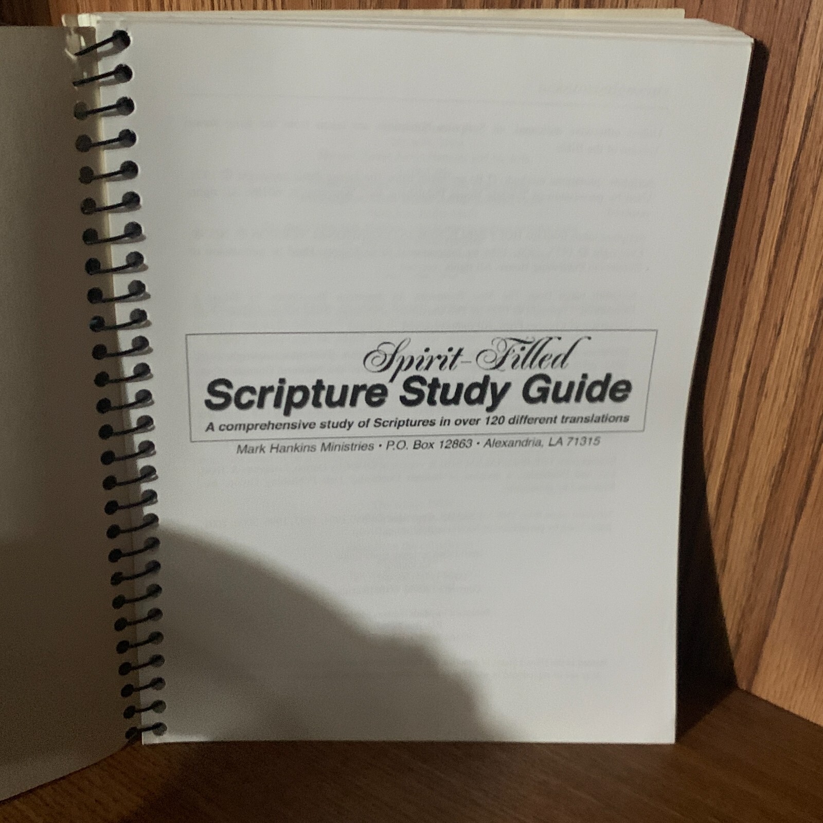 SPIRIT-FILLED SCRIPTURE STUDY GUIDE: A COMPREHENSIVE STUDY by Mark Hankins Minis