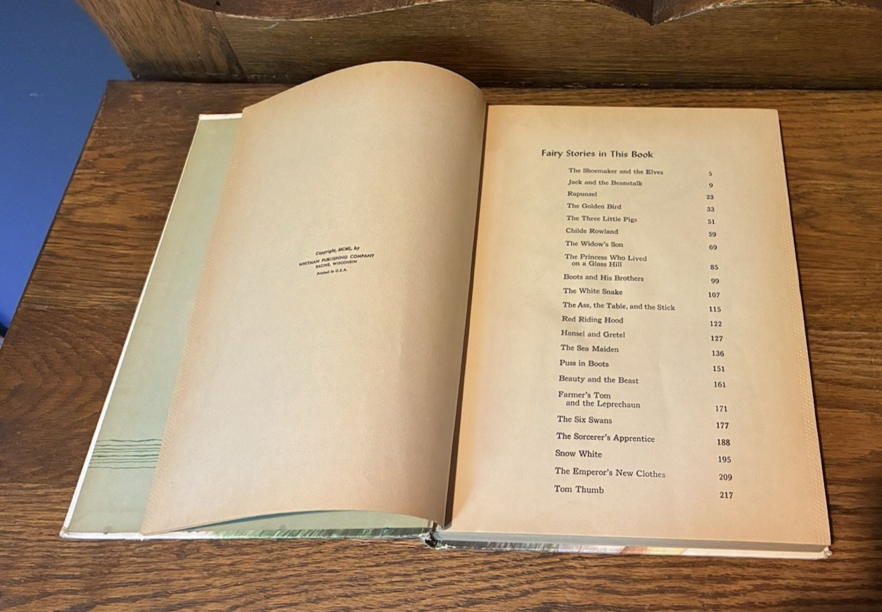 Fairy Tales by Whitman Publishing 1950 LARGE Size Children&rsquo;s Book
