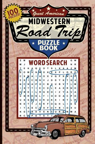 Great American Midwestern Road Trip Puzzle Book, Great American Puzzle Books, Pa
