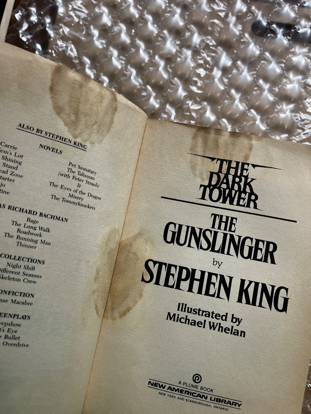 Stephen King Hardcover/Paperback Book Lot Dolores Dark Tower Tommyknockers Sleep