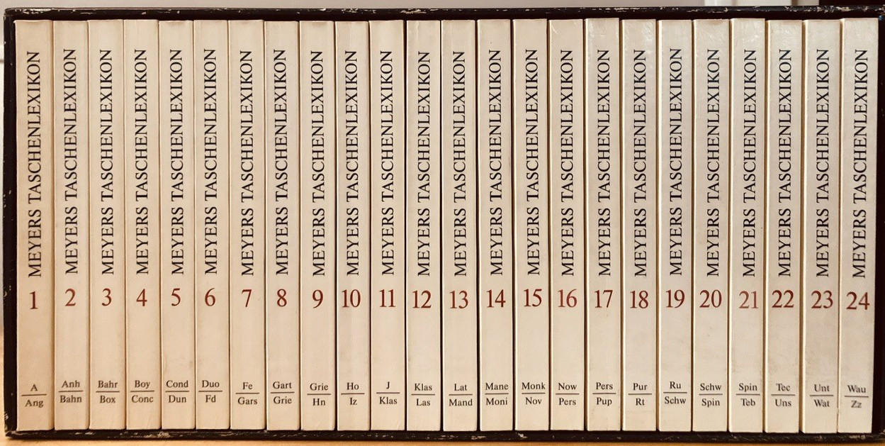 Meyer&rsquo;s Comprehensive Pocket Encyclopedia, 24 pb 3rd ed. Taschenbuch Verlag 1990