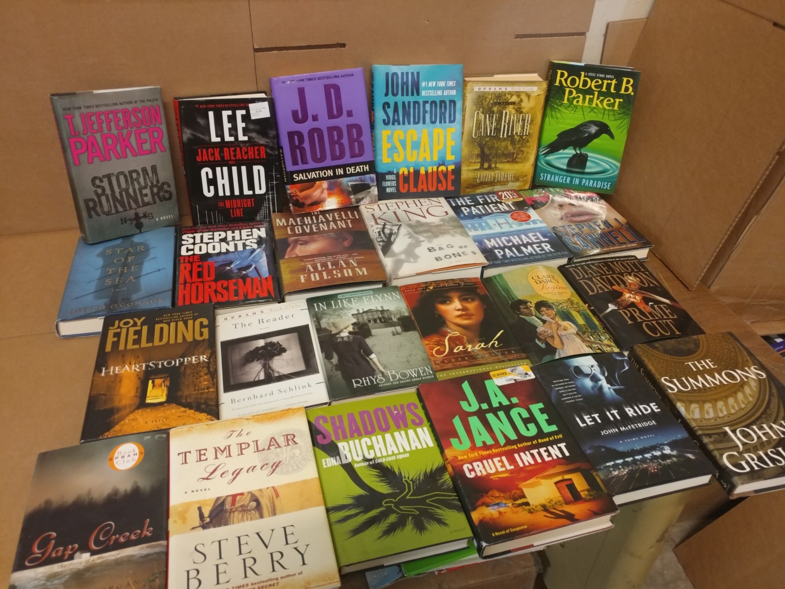 Lot of 15 Pounds Hardcover INSTANT COLLECTION GENERAL FICTION Book MIX GENRE SET