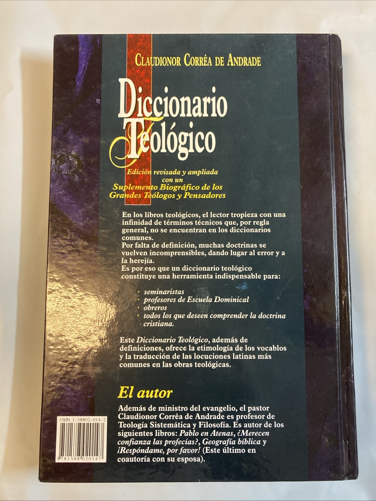 Diccionario Teologico (Spanish Edition) LIKE NEW
