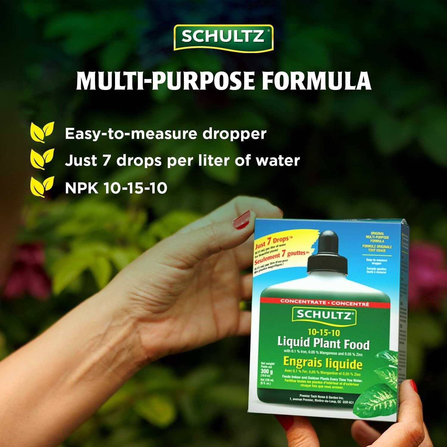Made in the USA, 8 oz All-Purpose 10-15-10 Plant Food for Vibrant Plants