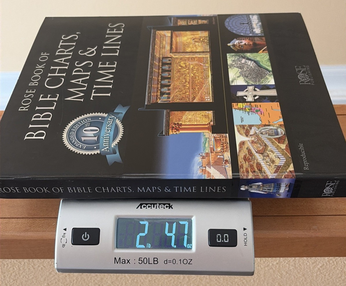 Rose Book of Bible Charts, Maps & Timelines 10th Anniversary Expanded Edition VG