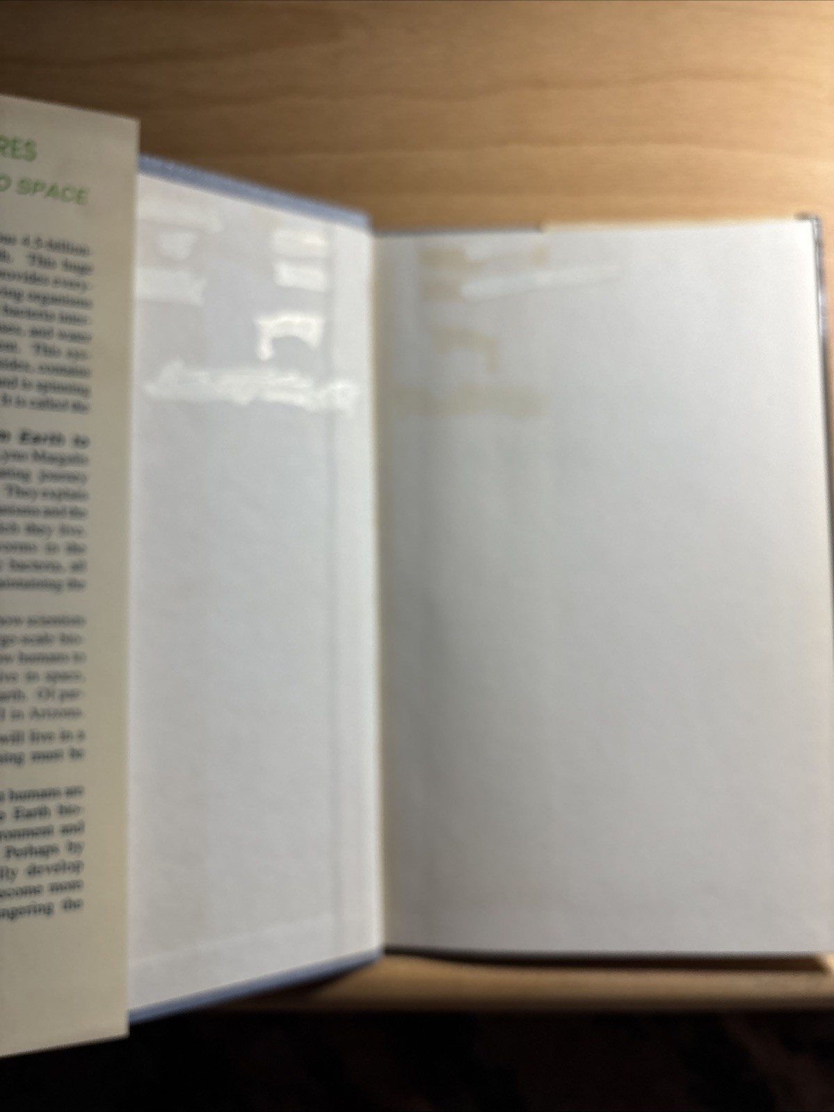 Dorion Sagan Lynn Margulis Biospheres From Earth To Space 1989 HC DJ FIRST