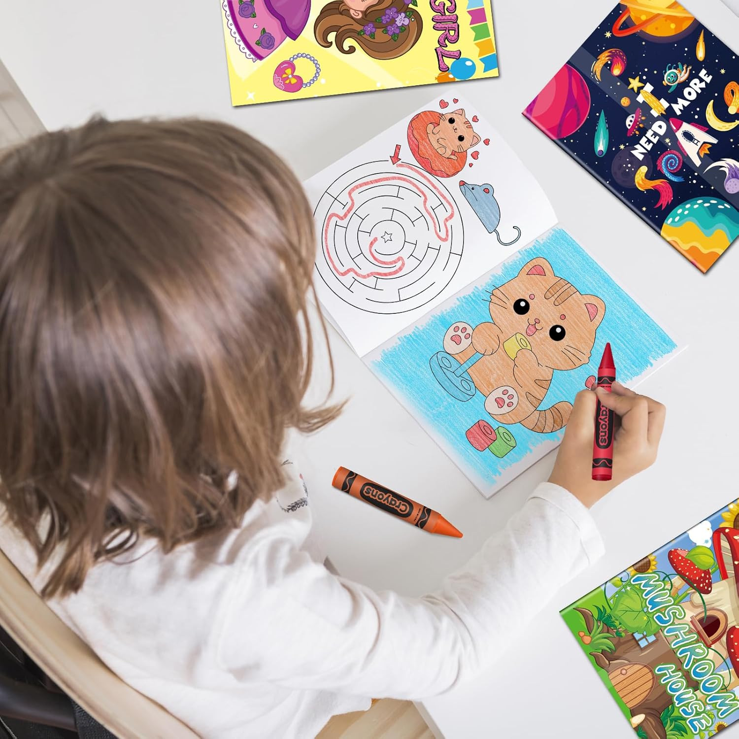 20 Pcs Small Coloring Books for Kids Ages 4-8(5.1*6.7in), Bulk Coloring Books fo