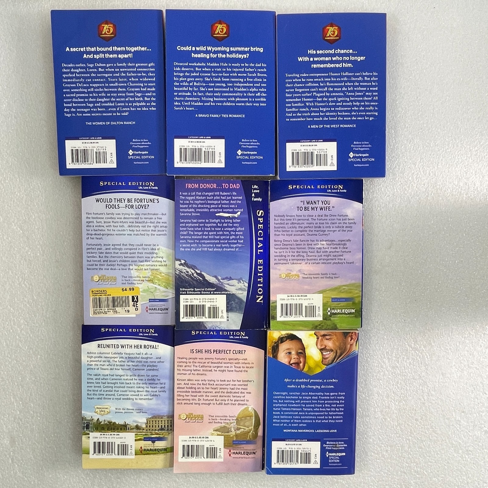 Harlequin Silhouette Special Edition 9 Book Lot Mixed Romance Mass Market
