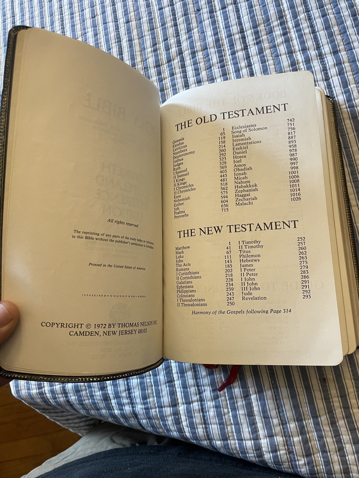 Holy Bible King James Version Kenneth Copeland Reference Edition 1972 Red Letter