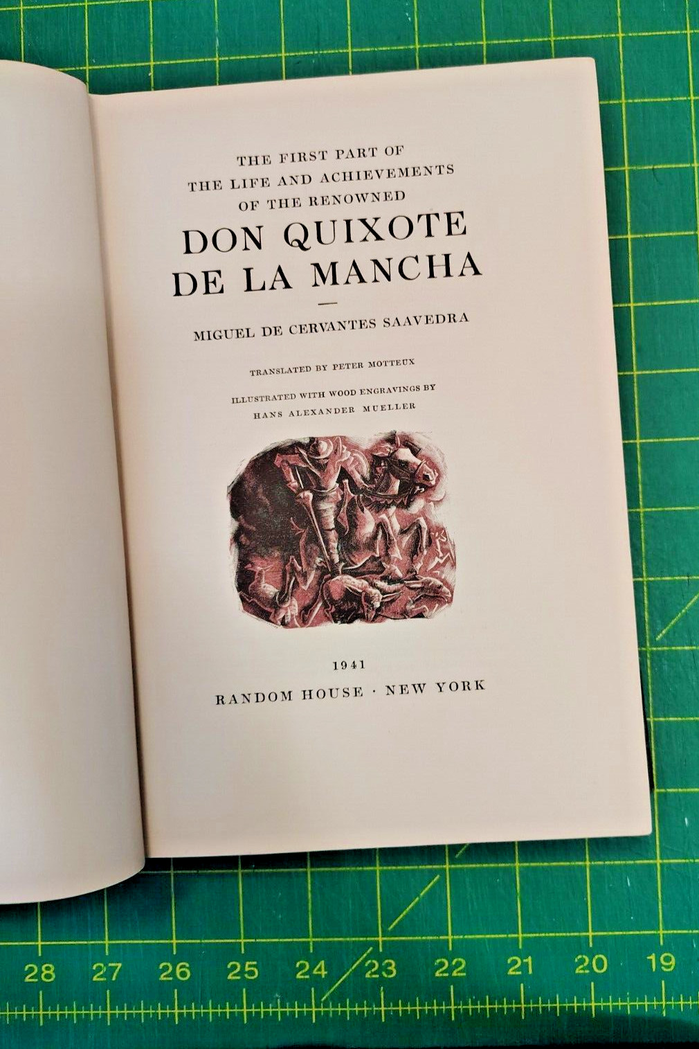 Don Quixote de La Mancha Random House 1941 Illustrated by Hans Alexander Mueller