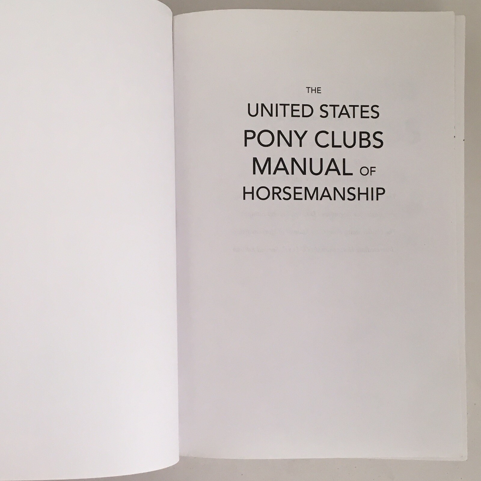 United States Pony Clubs Manual of Horsemanship: Book 3: Advanced Horsemanship