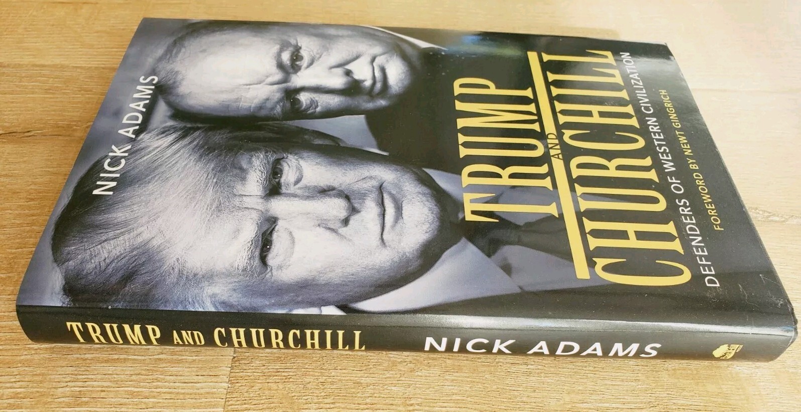 TRUMP AND CHURCHILL Nick Adams SIGNED 2020 HCDJ Post Hill Press POTUS