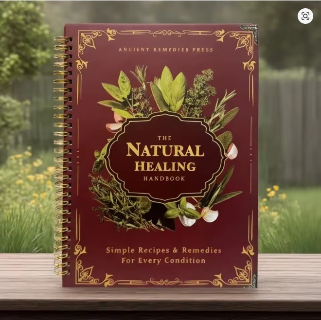 The Natural Healing Handbook, Spiral-Bound Guide For Herbal Remedies And Natural