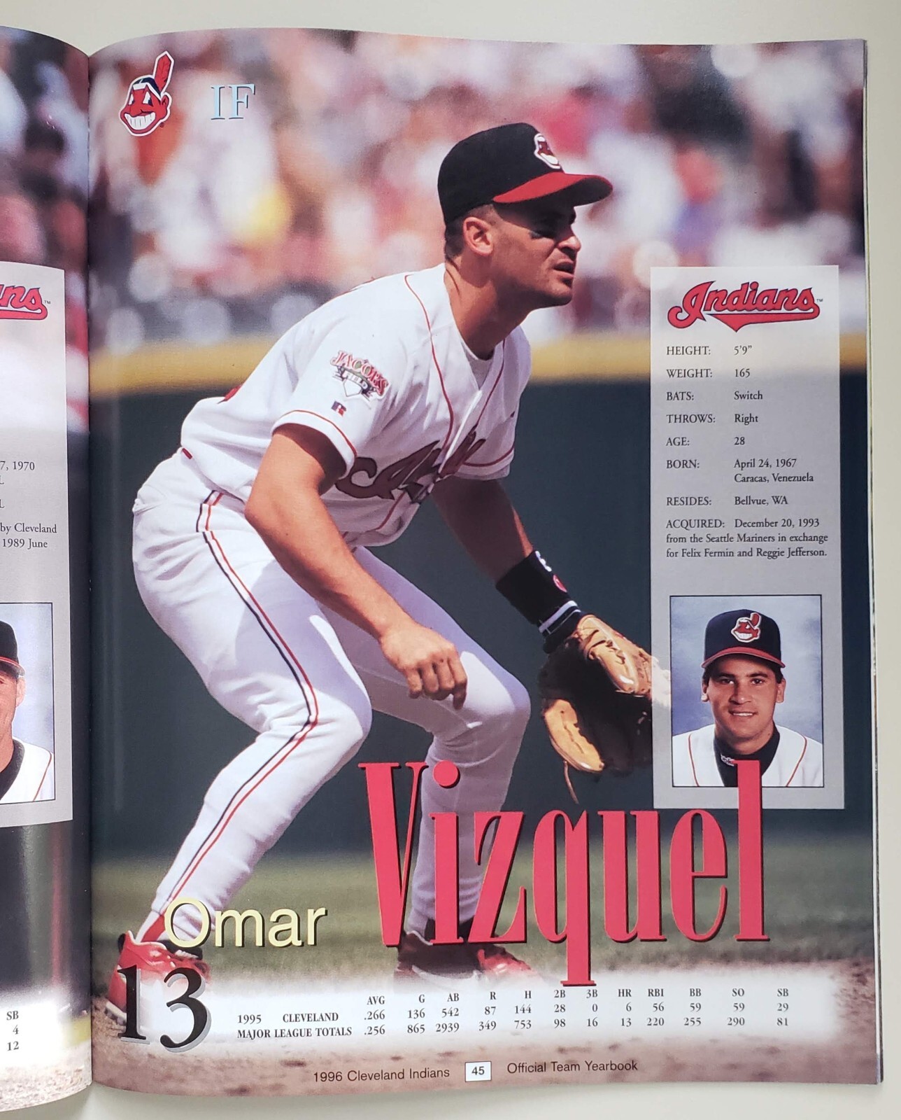1996 Cleveland Indians (Guardians) Yearbook MLB Jacobs Field 72+ Pages MINT/NEW