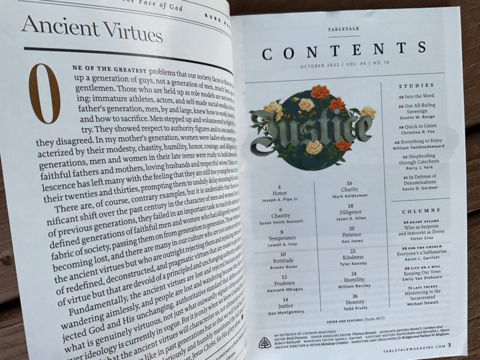 Lost Virtues Table Talk Magazine October 2022 Ligonier Ministry William Barclay
